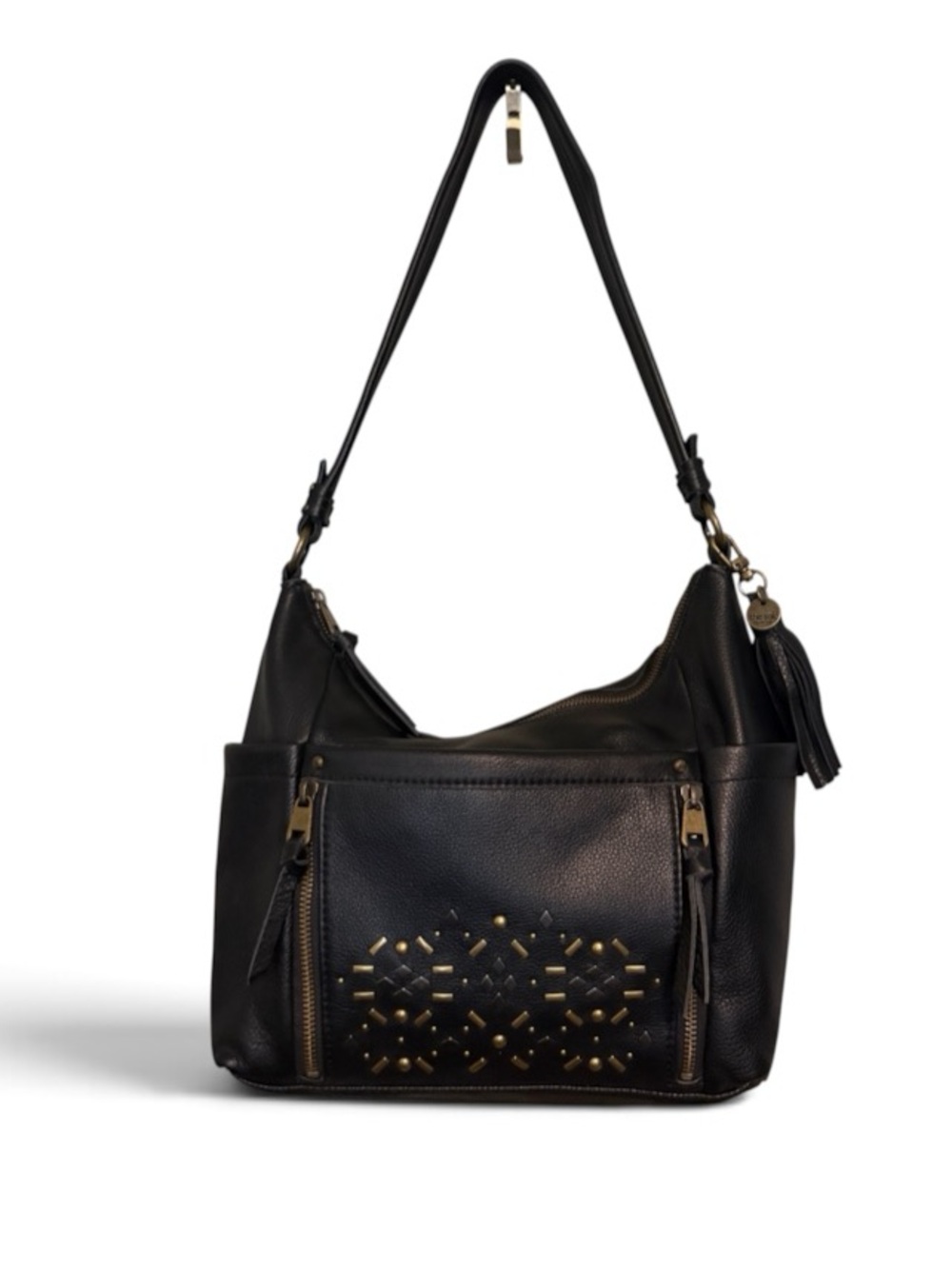 The Sak Keira Hobo Black Leather Shoulder Bag Y2K Everyday Boho Western